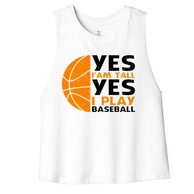 Basketball Quote Funny Basketball Player Basketball Lover Women's Racerback Cropped Tank