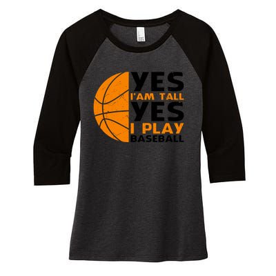 Basketball Quote Funny Basketball Player Basketball Lover Women's Tri-Blend 3/4-Sleeve Raglan Shirt