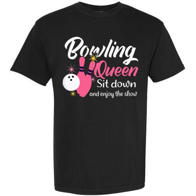 Bowling Queen, Funny Bowling Garment-Dyed Heavyweight T-Shirt