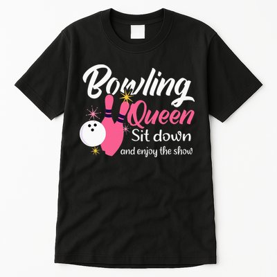 Bowling Queen, Funny Bowling Tall T-Shirt