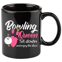 Bowling Queen, Funny Bowling 11oz C Handle Ceramic Mug