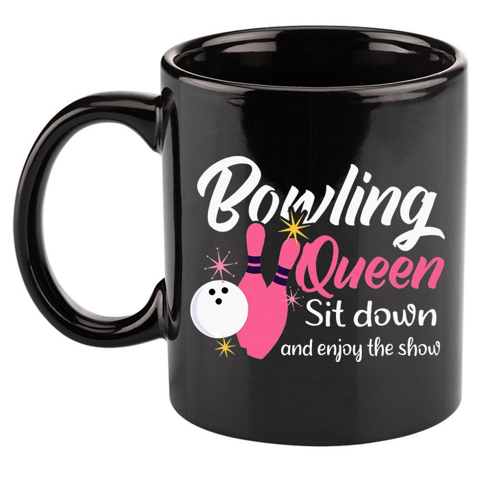 Bowling Queen, Funny Bowling 11oz C Handle Ceramic Mug