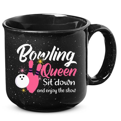 Bowling Queen, Funny Bowling 15oz Campfire Ceramic Mug
