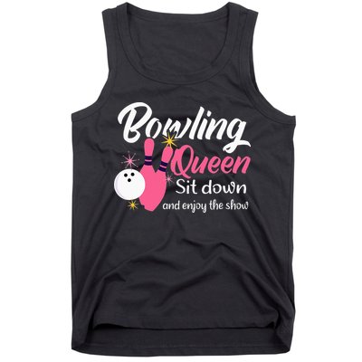 Bowling Queen, Funny Bowling Tank Top