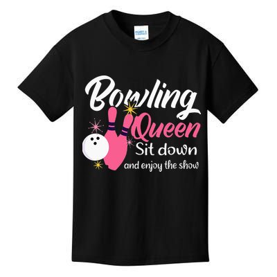 Bowling Queen, Funny Bowling Kids T-Shirt