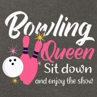 Bowling Queen, Funny Bowling Cotton Canvas Backpack