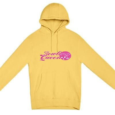 Bowling Queen Gift Premium Pullover Hoodie