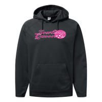 Bowling Queen Gift Performance Fleece Hoodie