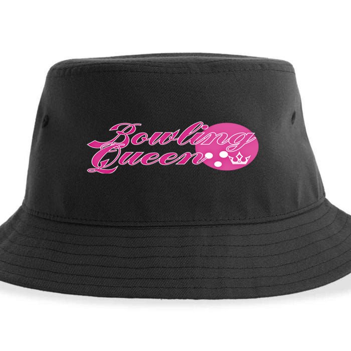 Bowling Queen Gift Sustainable Bucket Hat