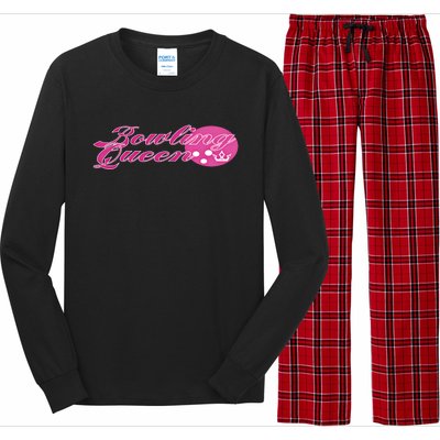 Bowling Queen Gift Long Sleeve Pajama Set