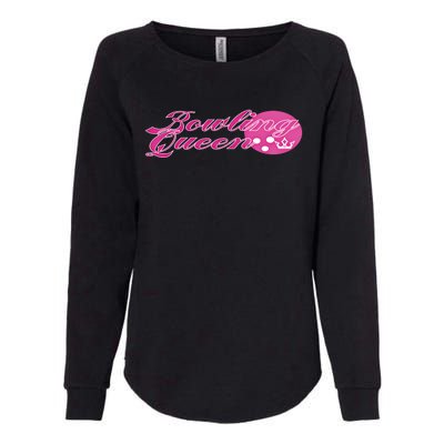 Bowling Queen Gift Womens California Wash Sweatshirt