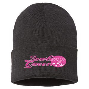 Bowling Queen Gift Sustainable Knit Beanie