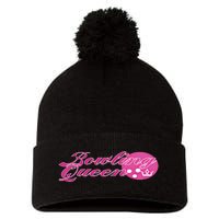 Bowling Queen Gift Pom Pom 12in Knit Beanie