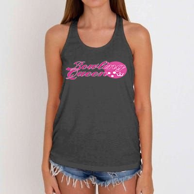 Bowling Queen Gift Women's Knotted Racerback Tank