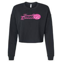 Bowling Queen Gift Cropped Pullover Crew