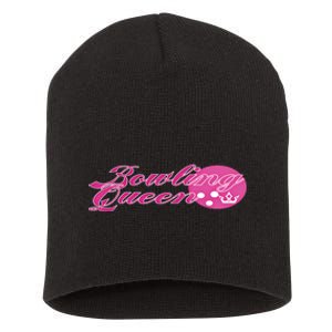 Bowling Queen Gift Short Acrylic Beanie