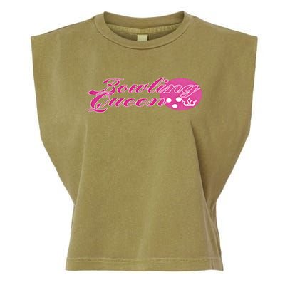 Bowling Queen Gift Garment-Dyed Women's Muscle Tee