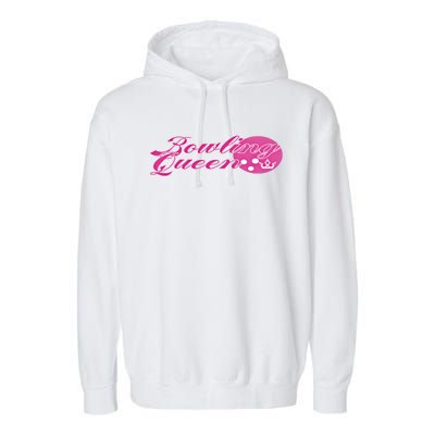 Bowling Queen Gift Garment-Dyed Fleece Hoodie