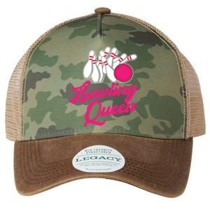 Bowling Queen Gift Legacy Tie Dye Trucker Hat