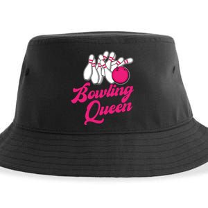 Bowling Queen Gift Sustainable Bucket Hat