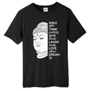 Buddha Quote Head Smile Often Yoga Cool Gift Tall Fusion ChromaSoft Performance T-Shirt