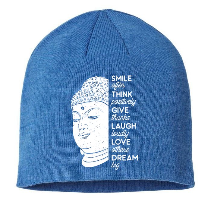 Buddha Quote Head Smile Often Yoga Cool Gift Sustainable Beanie