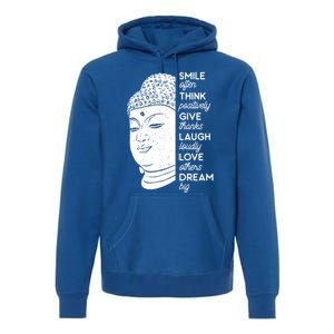 Buddha Quote Head Smile Often Yoga Cool Gift Premium Hoodie