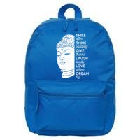 Buddha Quote Head Smile Often Yoga Cool Gift 16 in Basic Backpack