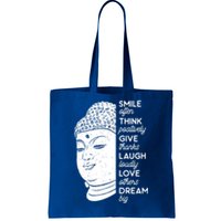 Buddha Quote Head Smile Often Yoga Cool Gift Tote Bag