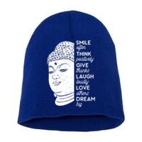 Buddha Quote Head Smile Often Yoga Cool Gift Short Acrylic Beanie