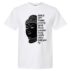 Buddha Quote Head Smile Often Yoga Cool Gift Garment-Dyed Heavyweight T-Shirt