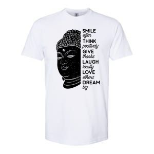 Buddha Quote Head Smile Often Yoga Cool Gift Softstyle CVC T-Shirt