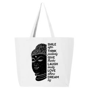 Buddha Quote Head Smile Often Yoga Cool Gift 25L Jumbo Tote