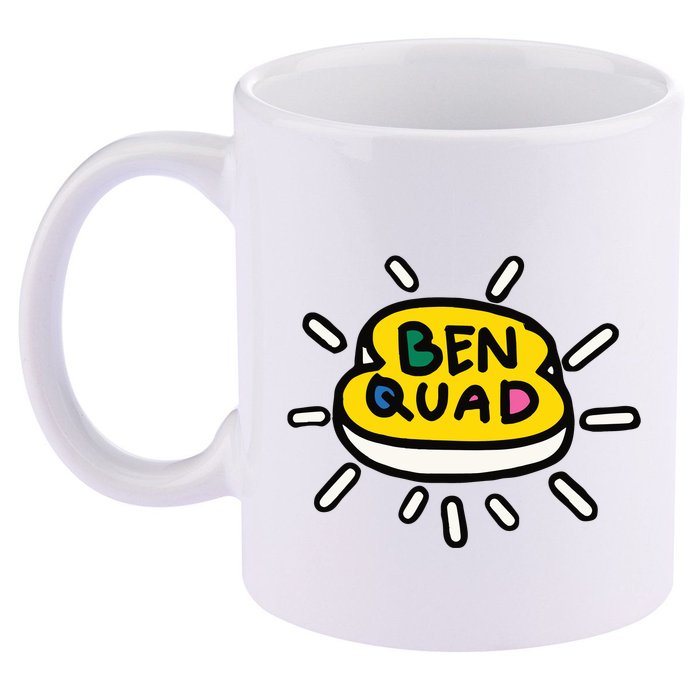 Ben Quad Holy Toast 11oz C Handle Ceramic Mug