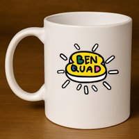Ben Quad Holy Toast 11oz C Handle Ceramic Mug
