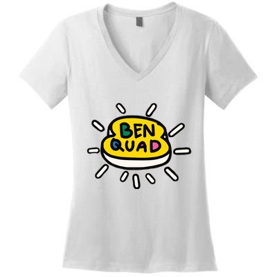 Ben Quad Holy Toast Women's V-Neck T-Shirt