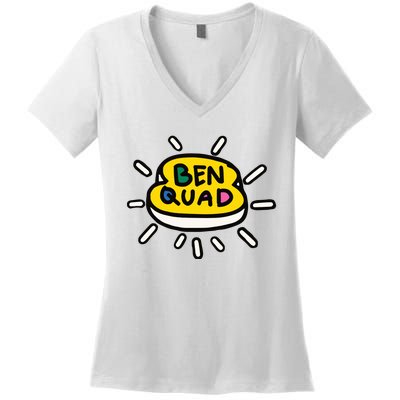 Ben Quad Holy Toast Women's V-Neck T-Shirt