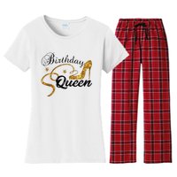 Birthday Queen Happy Birthday Party Funny Gifts Women's Flannel Pajama Set