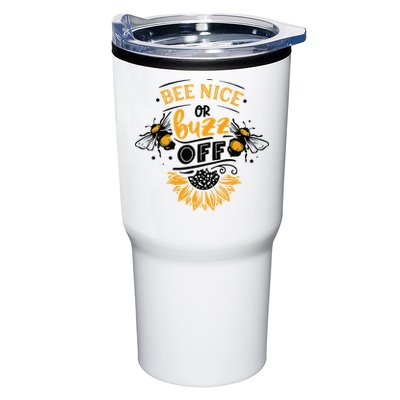 Beekeeper Quote Honey Bee Quote Bee Nice Or Buzz Off Tumbler