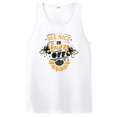 Beekeeper Quote Honey Bee Quote Bee Nice Or Buzz Off PosiCharge Competitor Tank