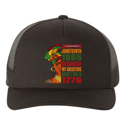 Black Queen Juneteenth 1865 Freedom African American Yupoong Adult 5-Panel Trucker Hat