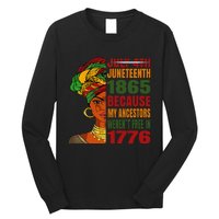 Black Queen Juneteenth 1865 Freedom African American Long Sleeve Shirt