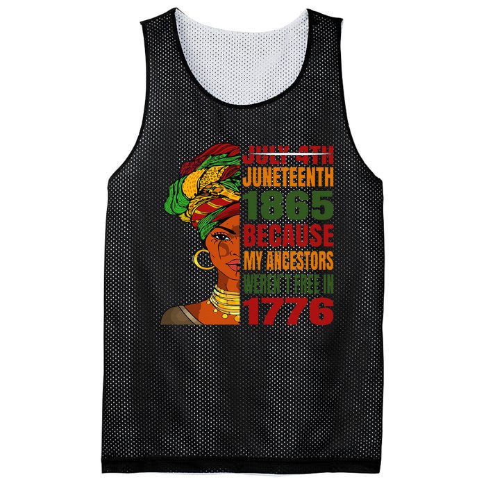 Black Queen Juneteenth 1865 Freedom African American Mesh Reversible Basketball Jersey Tank