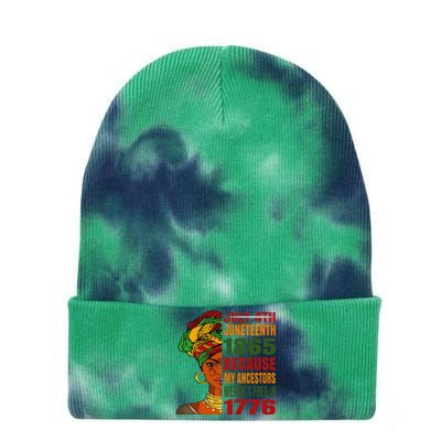 Black Queen Juneteenth 1865 Freedom African American Tie Dye 12in Knit Beanie