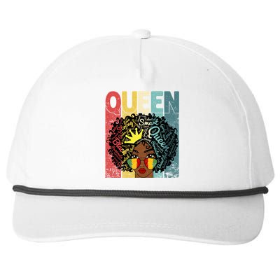 Black Queen Juneteenth Blm Black History Month Melanin Gift Snapback Five-Panel Rope Hat