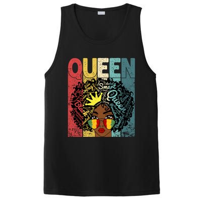 Black Queen Juneteenth Blm Black History Month Melanin Gift PosiCharge Competitor Tank