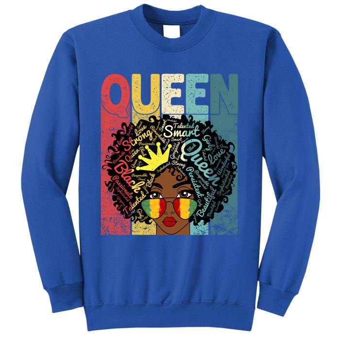 Black Queen Juneteenth Blm Black History Month Melanin Gift Sweatshirt