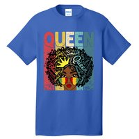 Black Queen Juneteenth Blm Black History Month Melanin Gift Tall T-Shirt