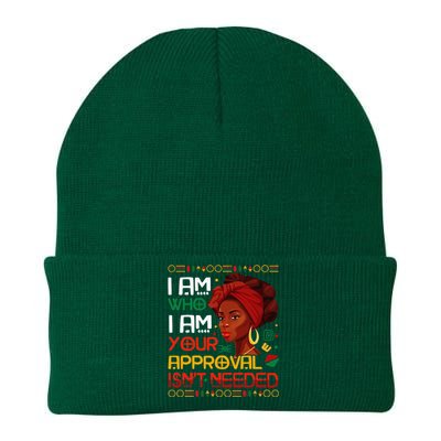 Black Queen Juneteenth Black History Month African Wo Knit Cap Winter Beanie