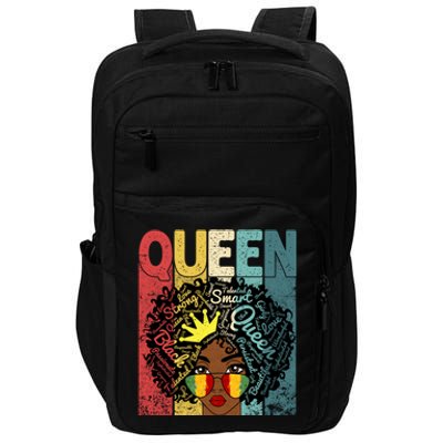 Black Queen Juneteenth Blm Black History Month Melanin Gift Impact Tech Backpack